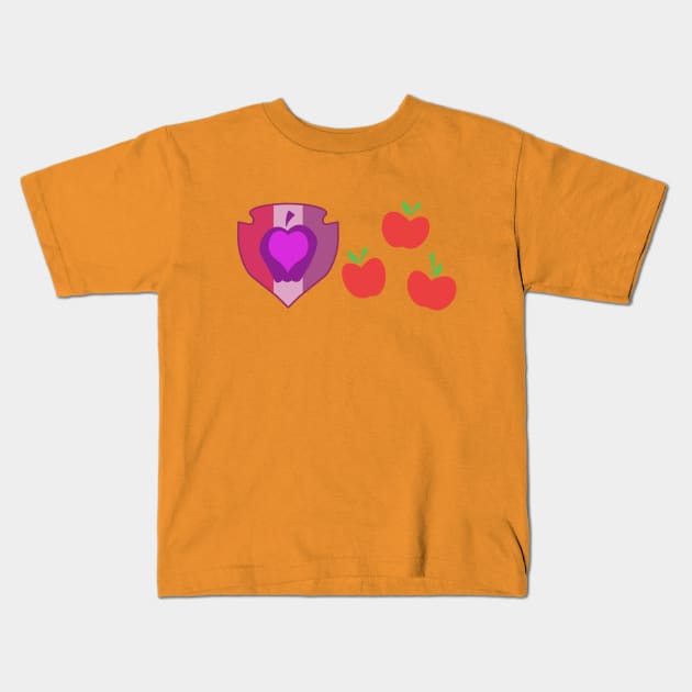 My little Pony - Applebloom + Applejack Cutie Mark Kids T-Shirt by ariados4711